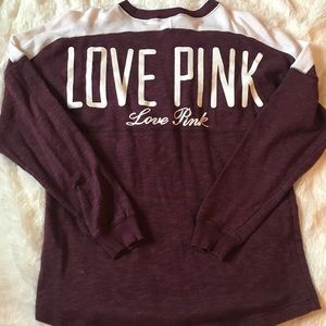 VS Pink Maroon Sweatshirt